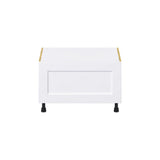 Hugo&Borg Jolie 30-in W x 19.5-in H x 24-in D Warm White 1-Drawer Base Fully Assembled Cabinet