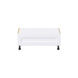 Hugo&Borg Jolie 36-in W x 14.5-in H x 24-in D Warm White 1-Drawer Base Fully Assembled Cabinet