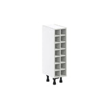 Hugo&Borg 14-Bottle Warm White Mdf Wall-mounted Wine Cabinet