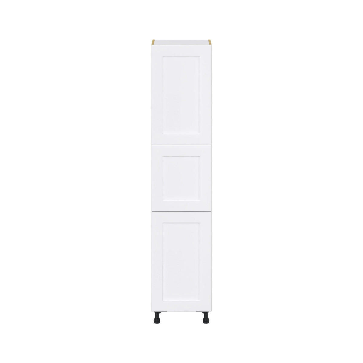 Hugo&Borg Jolie 18-in W x 84.5-in H x 24-in D Warm White Pantry Fully Assembled Cabinet (Flat Panel Shaker Door Style)