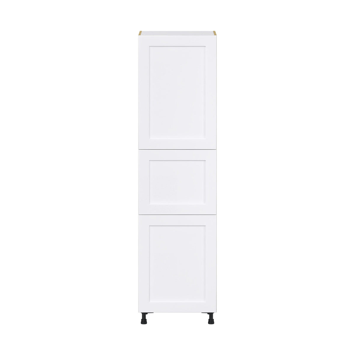 Hugo&Borg Jolie 24-in W x 89.5-in H x 24-in D Warm White Pantry Fully Assembled Cabinet (Flat Panel Shaker Door Style)