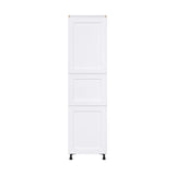 Hugo&Borg Jolie 24-in W x 89.5-in H x 24-in D Warm White Pantry Fully Assembled Cabinet (Flat Panel Shaker Door Style)