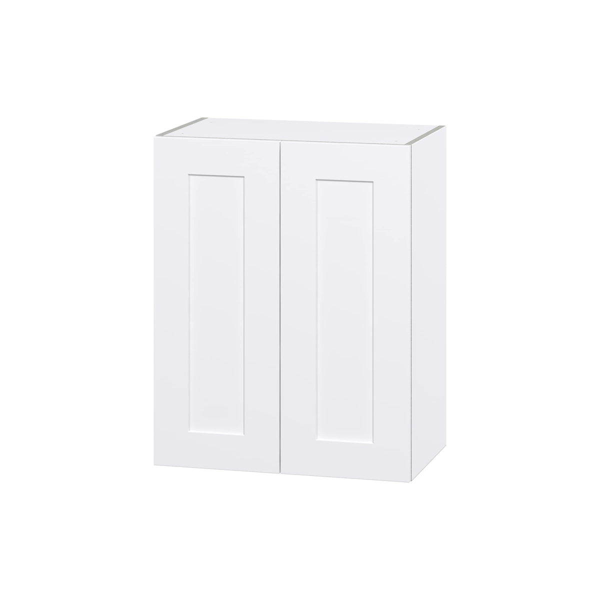 Hugo&Borg Jolie 24-in W x 30-in H x 14-in D Warm White Wall Fully Assembled Cabinet (Flat Panel Shaker Door Style)