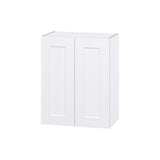 Hugo&Borg Jolie 24-in W x 30-in H x 14-in D Warm White Wall Fully Assembled Cabinet (Flat Panel Shaker Door Style)