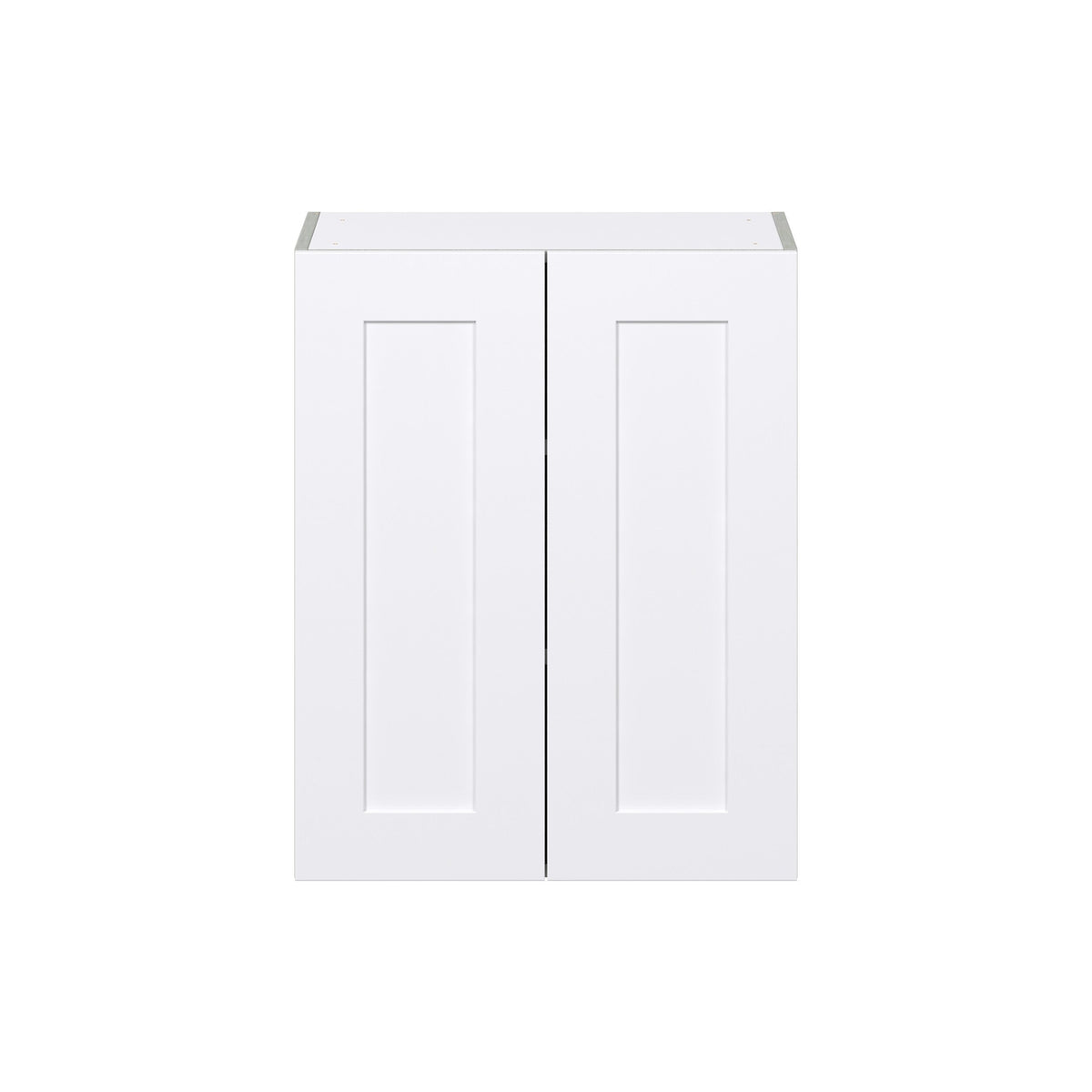 Hugo&Borg Jolie 24-in W x 30-in H x 14-in D Warm White Wall Fully Assembled Cabinet (Flat Panel Shaker Door Style)