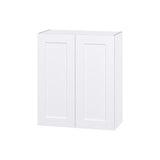 Hugo&Borg Jolie 30-in W x 35-in H x 14-in D Warm White Wall Fully Assembled Cabinet (Flat Panel Shaker Door Style)