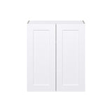Hugo&Borg Jolie 30-in W x 35-in H x 14-in D Warm White Wall Fully Assembled Cabinet (Flat Panel Shaker Door Style)