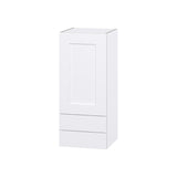 Hugo&Borg Jolie 15-in W x 35-in H x 14-in D Warm White 2-Drawers Wall Fully Assembled Cabinet (Flat Panel Shaker Style)