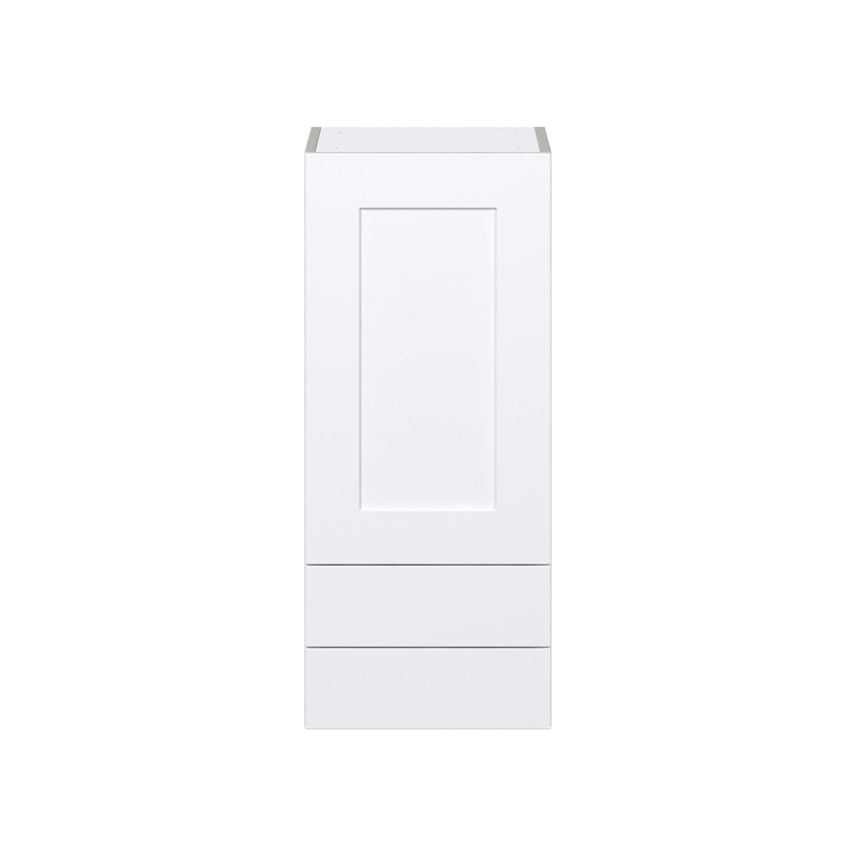 Hugo&Borg Jolie 15-in W x 35-in H x 14-in D Warm White 2-Drawers Wall Fully Assembled Cabinet (Flat Panel Shaker Style)