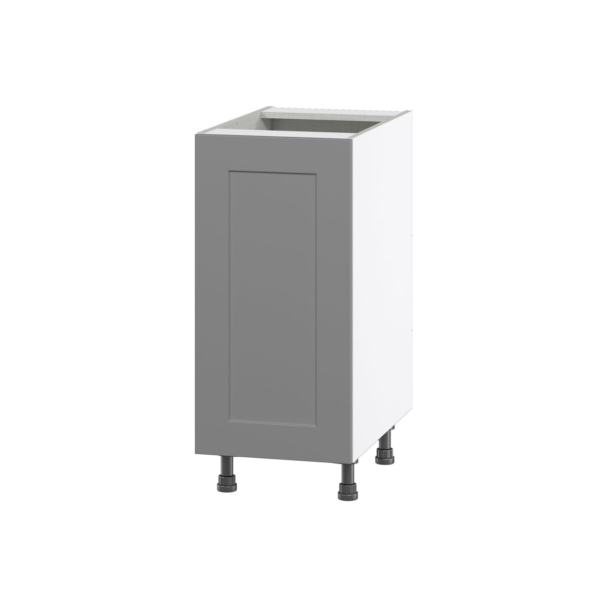 Hugo&Borg Beaumont 15-in W x 34.5-in H x 24-in D Slate Gray Base Fully Assembled Cabinet (Flat Panel Shaker Door Style)