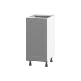 Hugo&Borg Beaumont 15-in W x 34.5-in H x 24-in D Slate Gray Base Fully Assembled Cabinet (Flat Panel Shaker Door Style)