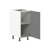 Hugo&Borg Beaumont 15-in W x 34.5-in H x 24-in D Slate Gray Base Fully Assembled Cabinet (Flat Panel Shaker Door Style)