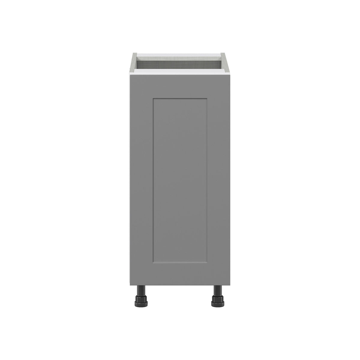 Hugo&Borg Beaumont 15-in W x 34.5-in H x 24-in D Slate Gray 3-Drawers Base Fully Assembled Cabinet (Flat Panel Shaker Style)