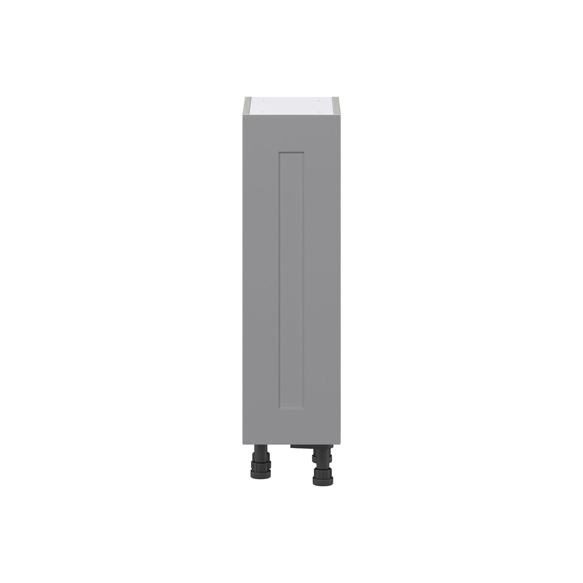 Hugo&Borg Beaumont 9-in W x 34.5-in H x 14-in D Slate Gray Base Fully Assembled Cabinet (Flat Panel Shaker Door Style)