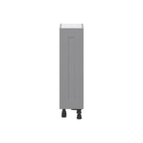 Hugo&Borg Beaumont 9-in W x 34.5-in H x 14-in D Slate Gray Base Fully Assembled Cabinet (Flat Panel Shaker Door Style)