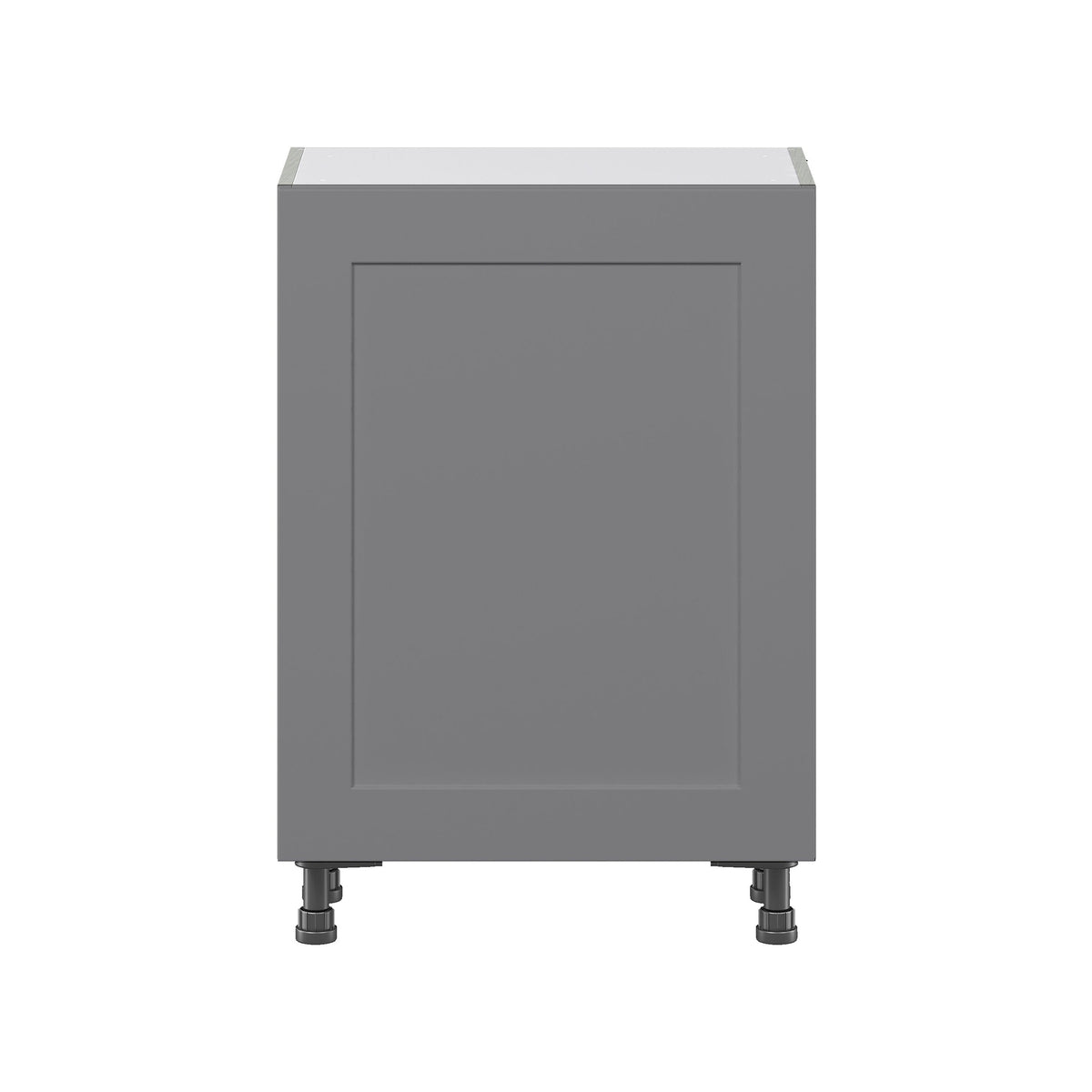 Hugo&Borg Beaumont 24-in W x 34.5-in H x 14-in D Slate Gray 3-Drawers Base Fully Assembled Cabinet (Flat Panel Shaker Style)