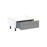 Hugo&Borg Beaumont 30-in W x 14.5-in H x 24-in D Slate Gray 1-Drawer Base Fully Assembled Cabinet