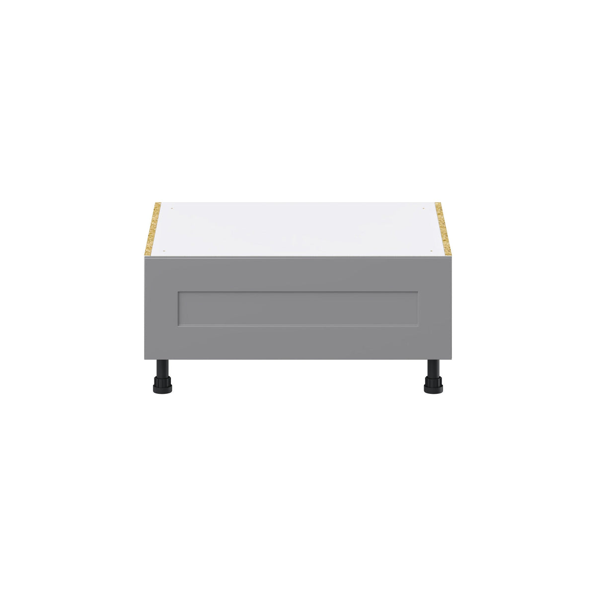 Hugo&Borg Beaumont 30-in W x 14.5-in H x 24-in D Slate Gray 1-Drawer Base Fully Assembled Cabinet