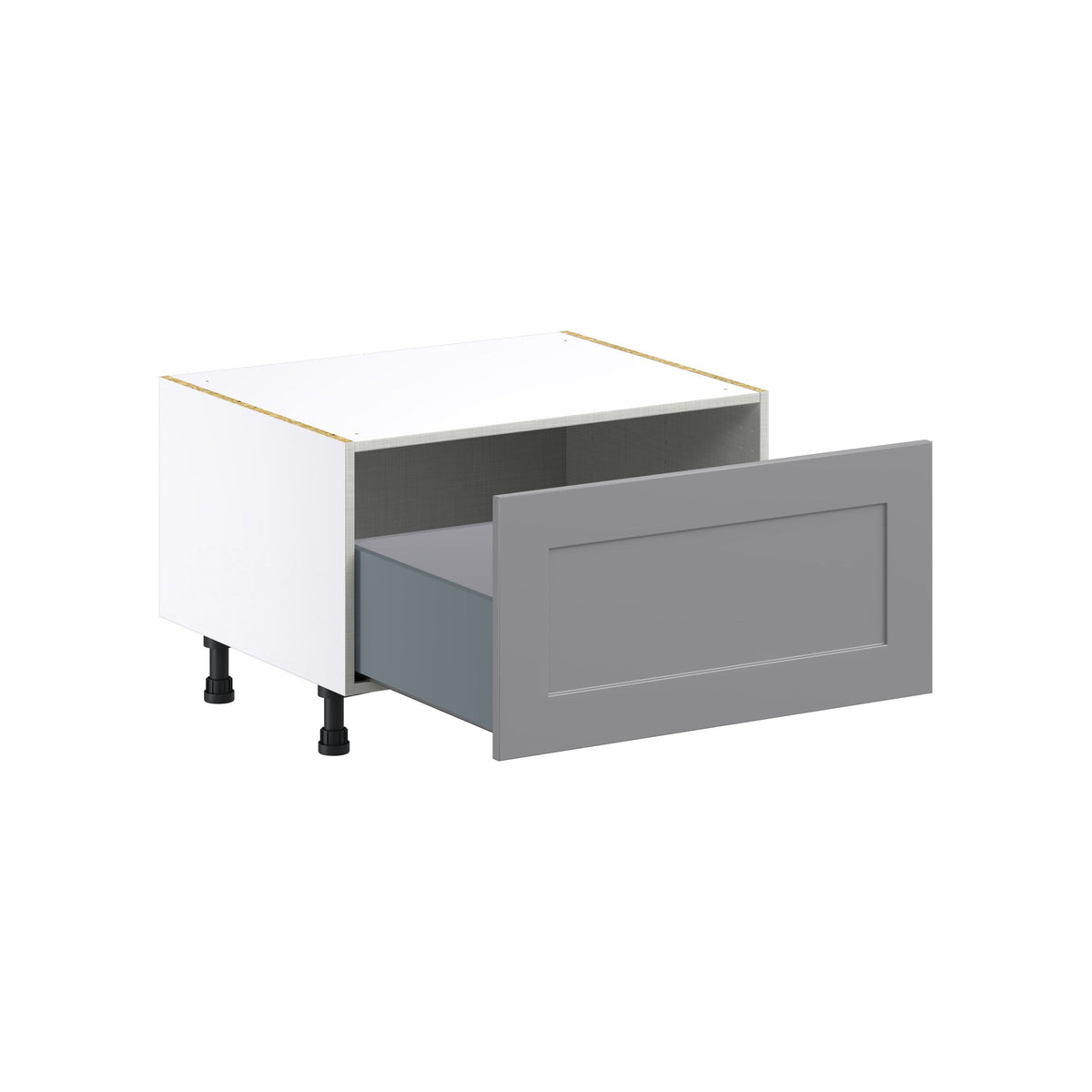 Hugo&Borg Beaumont 30-in W x 19.5-in H x 24-in D Slate Gray 1-Drawer Base Fully Assembled Cabinet