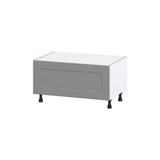 Hugo&Borg Beaumont 36-in W x 19.5-in H x 24-in D Slate Gray 1-Drawer Base Fully Assembled Cabinet