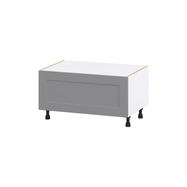 Hugo&Borg Beaumont 36-in W x 19.5-in H x 24-in D Slate Gray 1-Drawer Base Fully Assembled Cabinet