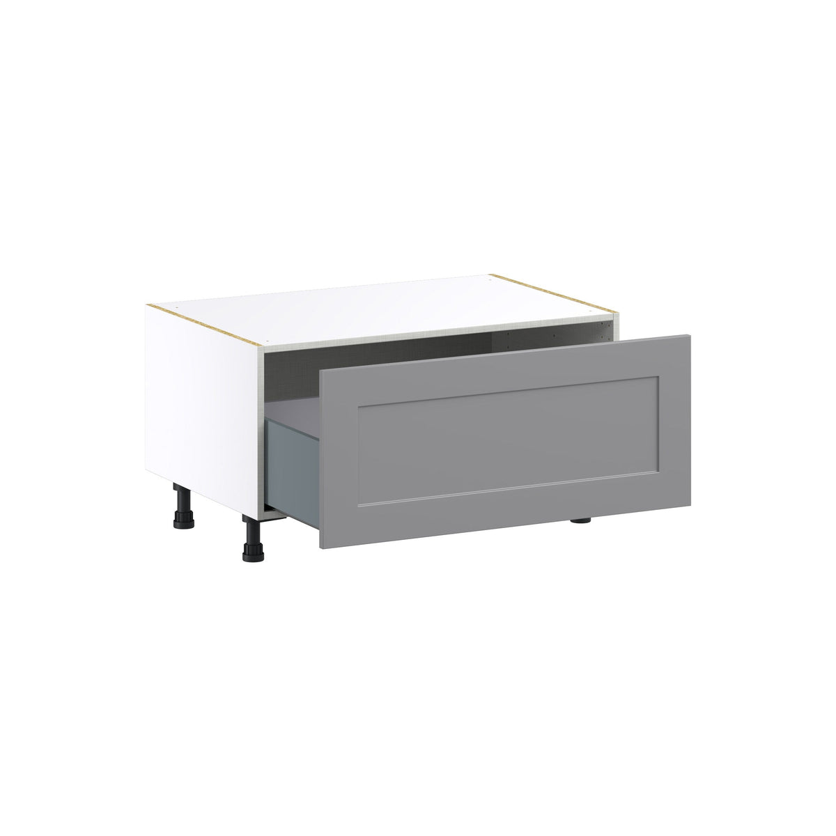 Hugo&Borg Beaumont 36-in W x 19.5-in H x 24-in D Slate Gray 1-Drawer Base Fully Assembled Cabinet