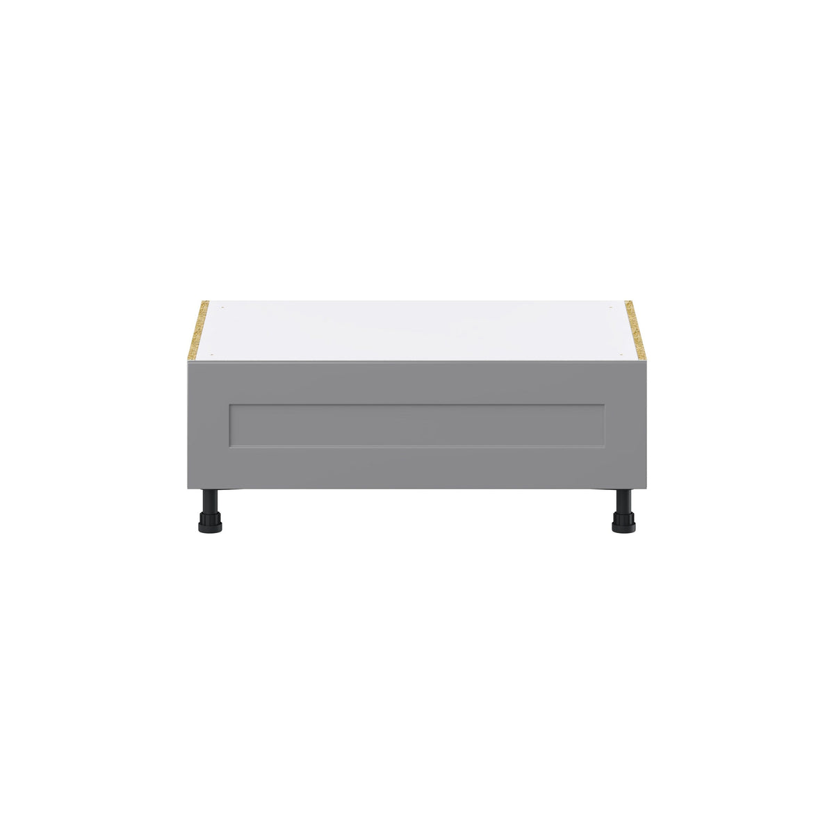Hugo&Borg Beaumont 36-in W x 14.5-in H x 24-in D Slate Gray 1-Drawer Base Fully Assembled Cabinet