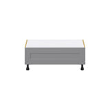 Hugo&Borg Beaumont 36-in W x 14.5-in H x 24-in D Slate Gray 1-Drawer Base Fully Assembled Cabinet