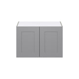 Hugo&Borg Beaumont 30-in W x 20-in H x 24-in D Slate Gray Wall Fully Assembled Cabinet (Flat Panel Shaker Door Style)