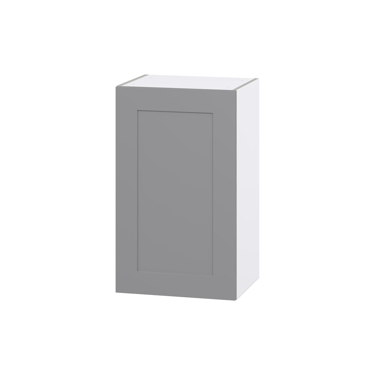 Hugo&Borg Beaumont 18-in W x 30-in H x 14-in D Slate Gray Wall Fully Assembled Cabinet (Flat Panel Shaker Door Style)