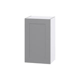 Hugo&Borg Beaumont 18-in W x 30-in H x 14-in D Slate Gray Wall Fully Assembled Cabinet (Flat Panel Shaker Door Style)