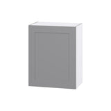 Hugo&Borg Beaumont 24-in W x 30-in H x 14-in D Slate Gray Wall Fully Assembled Cabinet (Flat Panel Shaker Door Style)