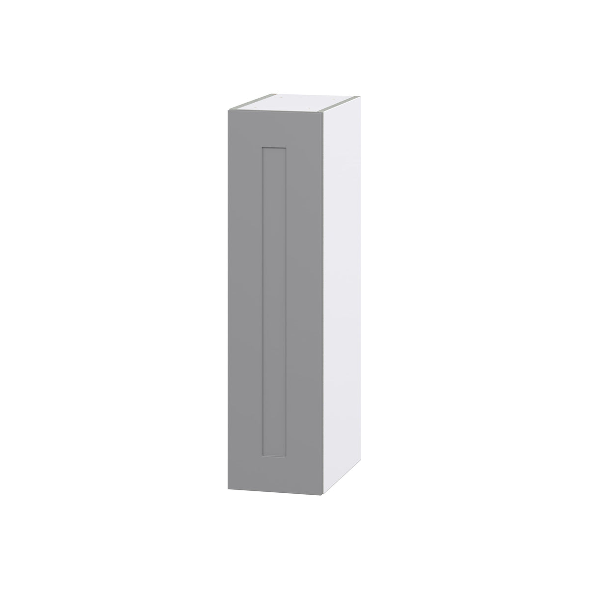 Hugo&Borg Beaumont 9-in W x 35-in H x 14-in D Slate Gray Wall Fully Assembled Cabinet (Flat Panel Shaker Door Style)