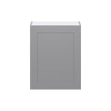 Hugo&Borg Beaumont 24-in W x 30-in H x 14-in D Slate Gray Wall Fully Assembled Cabinet (Flat Panel Shaker Door Style)