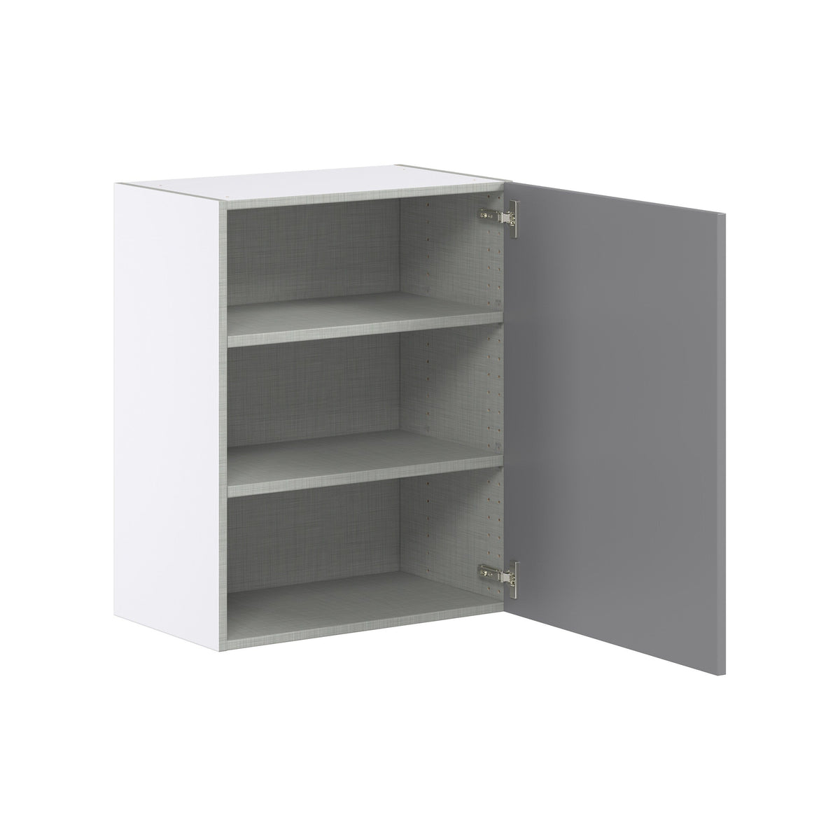 Hugo&Borg Beaumont 24-in W x 30-in H x 14-in D Slate Gray Wall Fully Assembled Cabinet (Flat Panel Shaker Door Style)