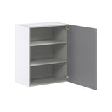 Hugo&Borg Beaumont 24-in W x 30-in H x 14-in D Slate Gray Wall Fully Assembled Cabinet (Flat Panel Shaker Door Style)