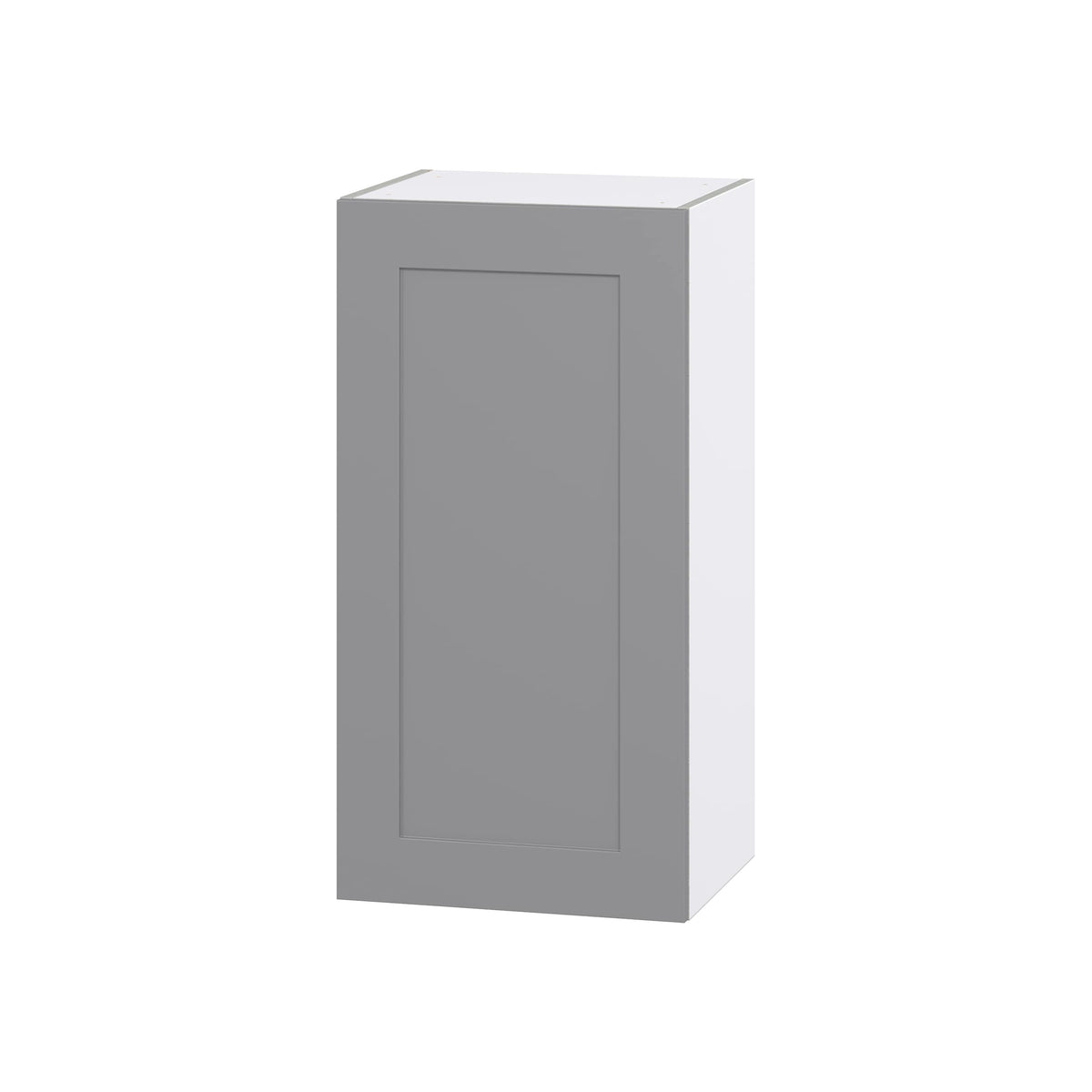 Hugo&Borg Beaumont 18-in W x 35-in H x 14-in D Slate Gray Wall Fully Assembled Cabinet (Flat Panel Shaker Door Style)