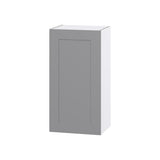 Hugo&Borg Beaumont 18-in W x 35-in H x 14-in D Slate Gray Wall Fully Assembled Cabinet (Flat Panel Shaker Door Style)