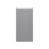 Hugo&Borg Beaumont 18-in W x 35-in H x 14-in D Slate Gray Wall Fully Assembled Cabinet (Flat Panel Shaker Door Style)
