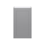 Hugo&Borg Beaumont 21-in W x 35-in H x 14-in D Slate Gray Wall Fully Assembled Cabinet (Flat Panel Shaker Door Style)