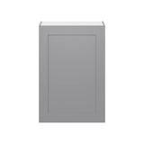Hugo&Borg Beaumont 24-in W x 35-in H x 14-in D Slate Gray Wall Fully Assembled Cabinet (Flat Panel Shaker Door Style)