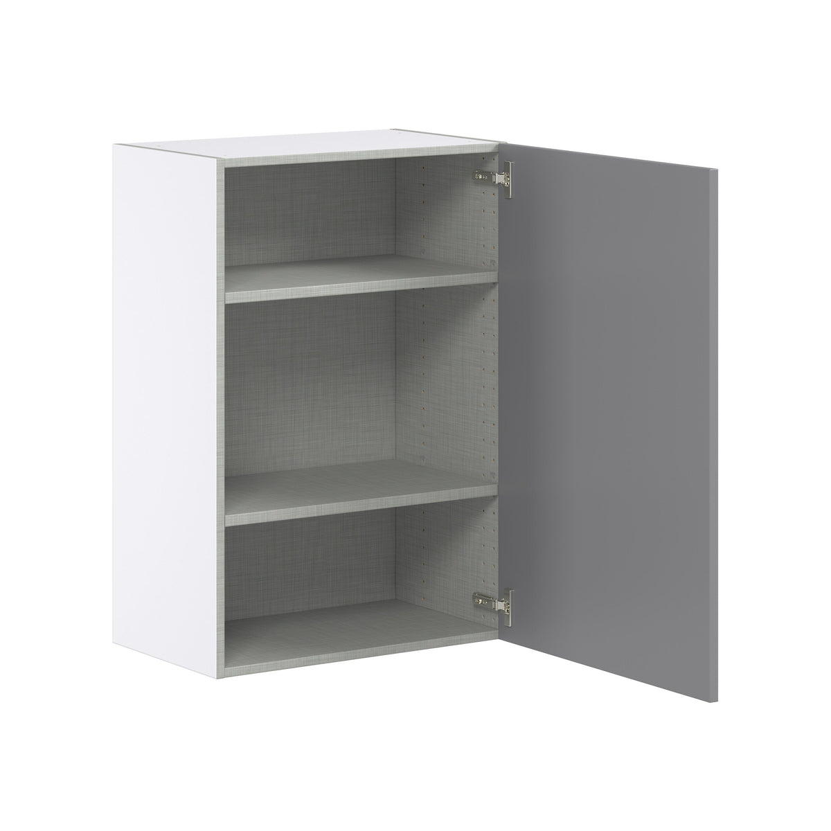 Hugo&Borg Beaumont 24-in W x 35-in H x 14-in D Slate Gray Wall Fully Assembled Cabinet (Flat Panel Shaker Door Style)