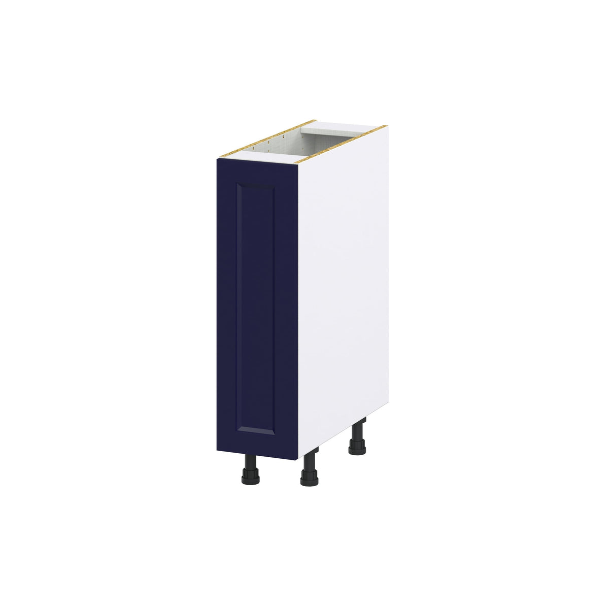 Hugo&Borg Lorette 9-in W x 34.5-in H x 24-in D Navy Blue Base Fully Assembled Cabinet (Recessed Panel Shaker Door Style)