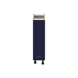 Hugo&Borg Lorette 9-in W x 34.5-in H x 24-in D Navy Blue Base Fully Assembled Cabinet (Recessed Panel Shaker Door Style)