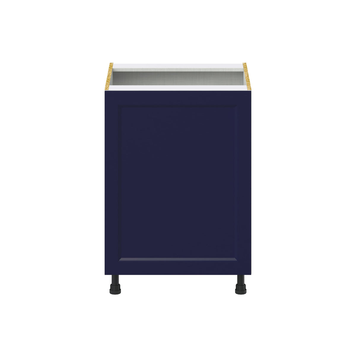 Hugo&Borg Lorette 24-in W x 34.5-in H x 24-in D Navy Blue Base Fully Assembled Cabinet (Recessed Panel Shaker Door Style)