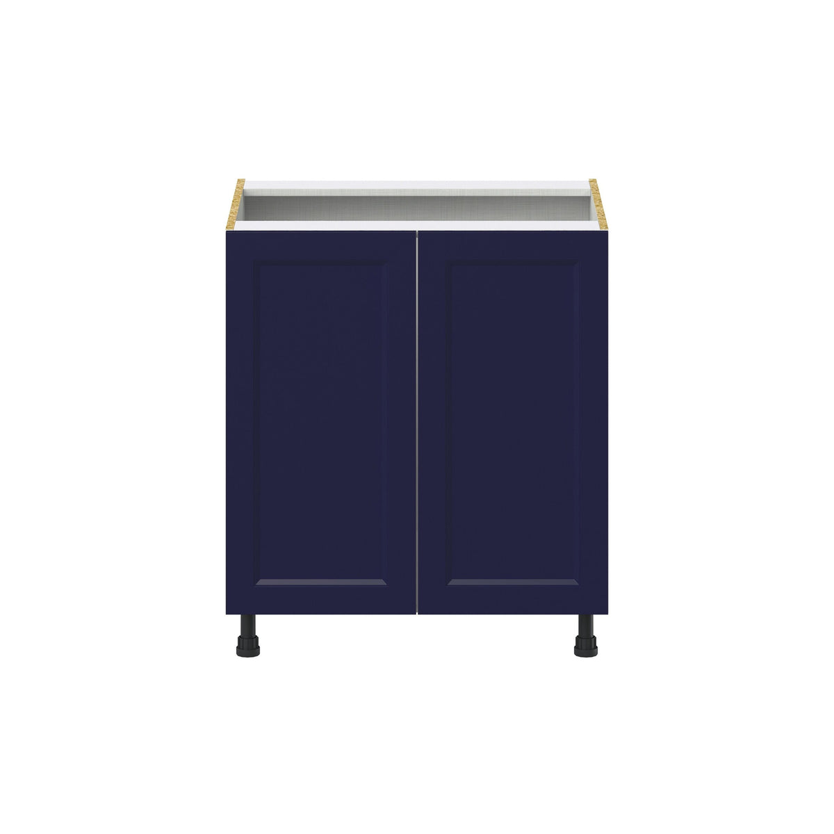 Hugo&Borg Lorette 30-in W x 34.5-in H x 24-in D Navy Blue Base Fully Assembled Cabinet (Recessed Panel Shaker Door Style)
