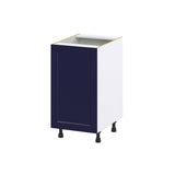 Hugo&Borg Lorette 18-in W x 34.5-in H x 24-in D Navy Blue 3-Drawers Base Fully Assembled Cabinet (Recessed Panel Shaker Style)
