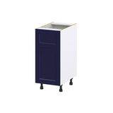 Hugo&Borg Lorette 15-in W x 34.5-in H x 24-in D Navy Blue 1-Drawer Base Fully Assembled Cabinet (Recessed Panel Shaker Style)