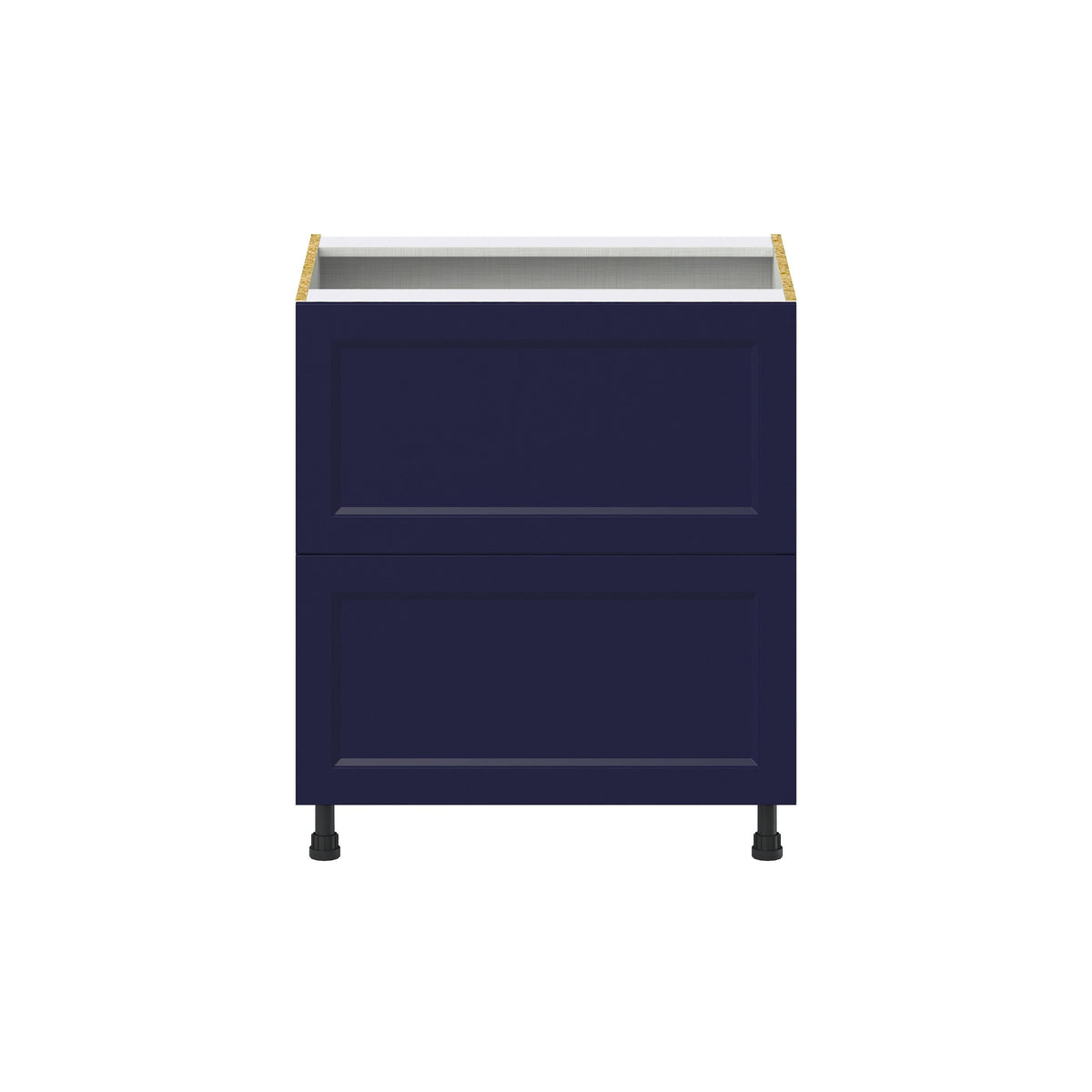 Hugo&Borg Lorette 30-in W x 34.5-in H x 25-in D Navy Blue 2-Drawer Base Fully Assembled Cabinet