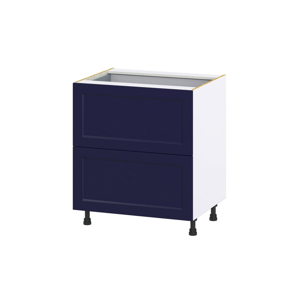 Hugo&Borg Lorette 30-in W x 34.5-in H x 24-in D Navy Blue 2-Drawer Base Fully Assembled Cabinet